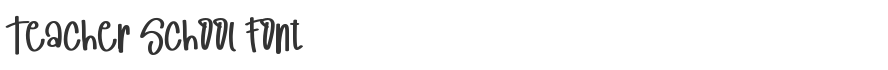Teacher School Font