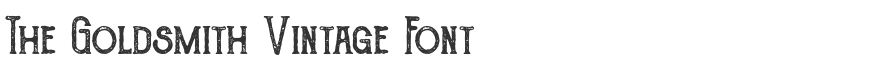The Goldsmith Vintage Font