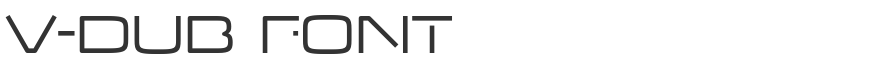 V-Dub Font