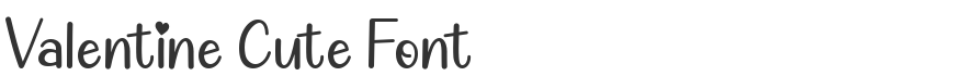 Valentine Cute Font