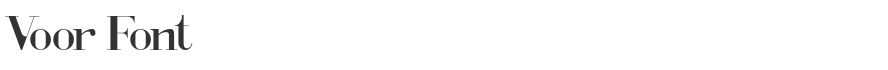 Voor Font