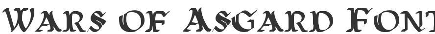 Wars of Asgard Font