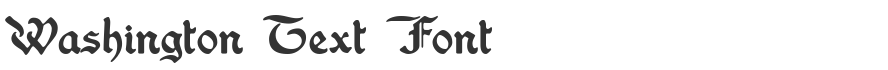 Washington Text Font