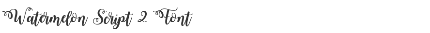 Watermelon Script 2 Font