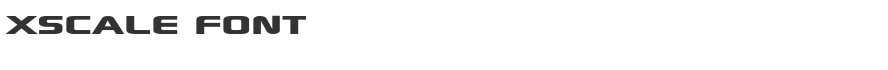 Xscale Font