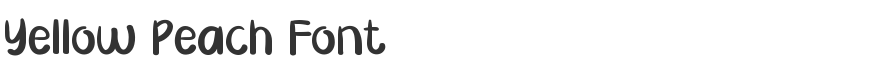 Yellow Peach Font