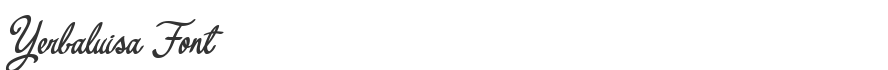 Yerbaluisa Font