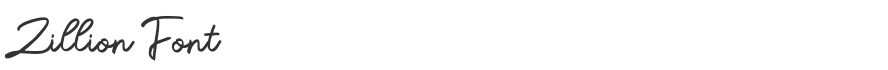 Zillion Font