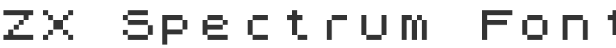 ZX Spectrum Font