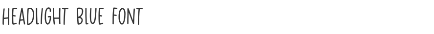 Headlight Blue Font