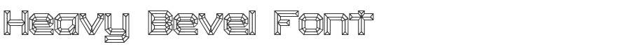 Heavy Bevel Font