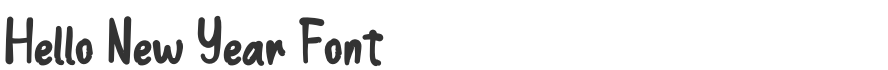 Hello New Year Font