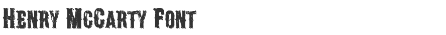 Henry McCarty Font