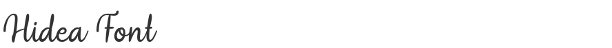 Hidea Font
