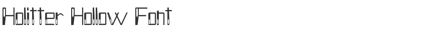 Holitter Hollow Font
