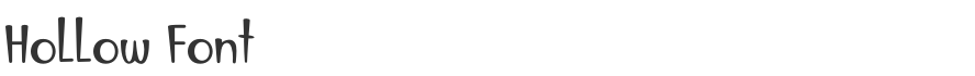 Hollow Font
