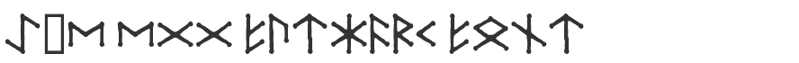 Ice Egg Futhark Font