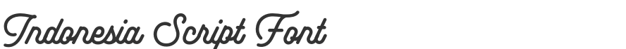 Indonesia Script Font