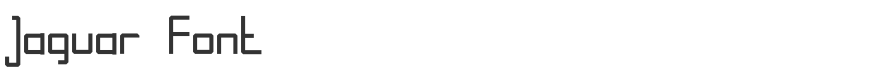 Jaguar Font