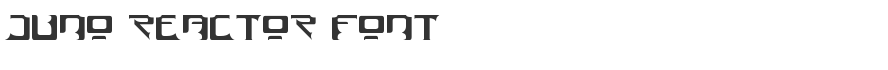 Juno Reactor Font