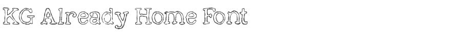 KG Already Home Font
