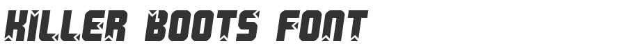 Killer Boots Font