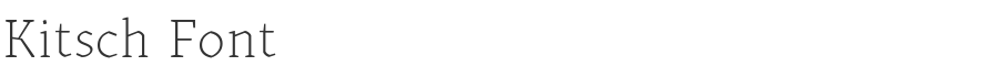 Kitsch Font