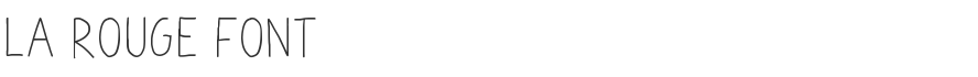 La Rouge Font