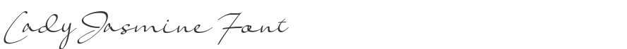 Lady Jasmine Font
