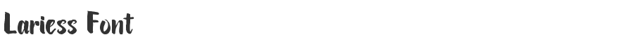 Lariess Font