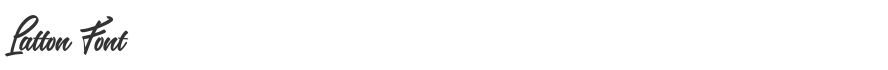 Latton Font