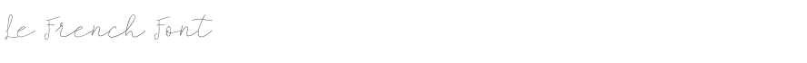 Le French Font