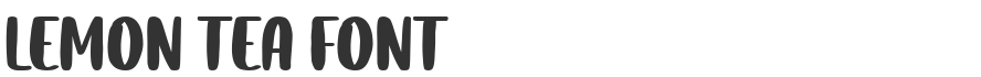 Lemon Tea Font