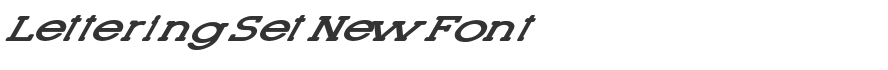 Lettering Set New Font