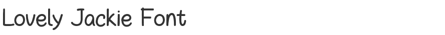 Lovely Jackie Font