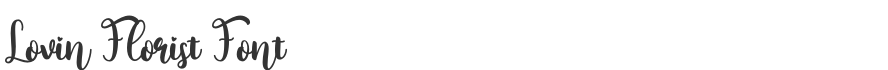 Lovin Florist Font