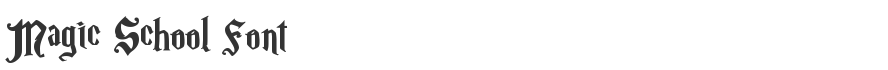 Magic School Font