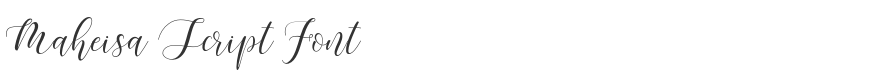 Maheisa Script Font