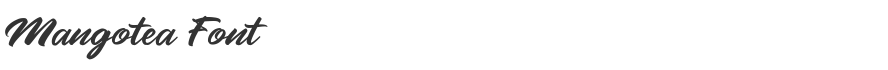 Mangotea Font