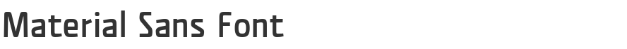 Material Sans Font