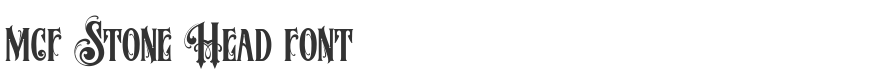 MCF Stone Head Font