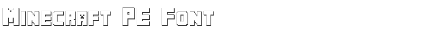 Minecraft PE Font