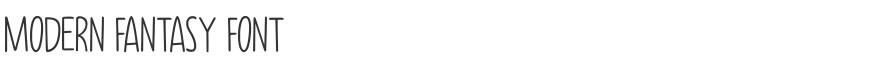 Modern Fantasy Font