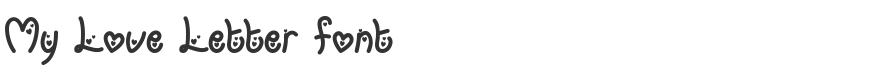 My Love Letter Font