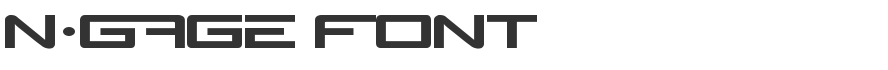 N-Gage Font