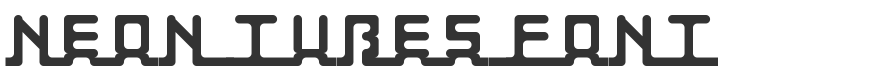 Neon Tubes Font