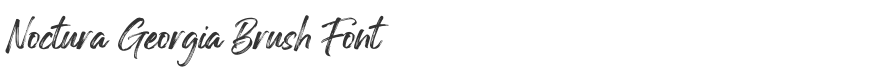 Noctura Georgia Brush Font