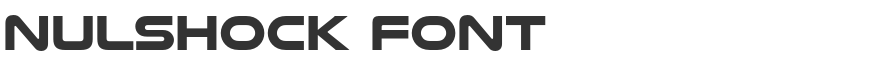 Nulshock Font