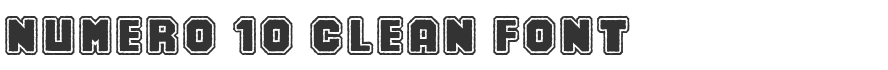 Numero 10 Clean Font