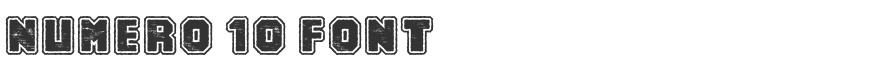 Numero 10 Font